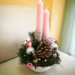 Букет «Рождественская свеча»